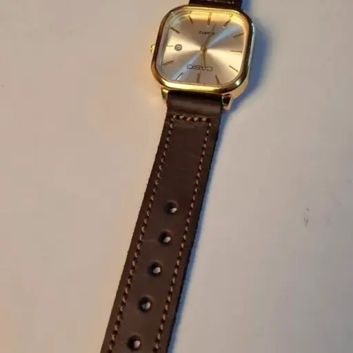 Dark Brown Genuine Leather Watch Straps